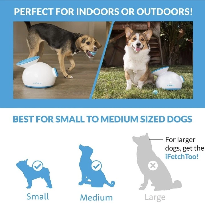 iFetch (Small Interactive Ball Thrower for Dogs- Mini Tennis Balls) Excellent!! - Image 2 of 4