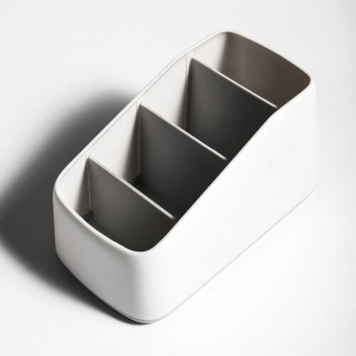 TV Remote Control Holder Table Storage Box 3 Grid Desktop Tidy Organizer Case #T - Picture 8 of 17