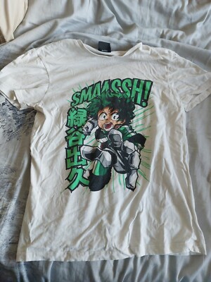 Primark My Hero Academia Deku Shirt Size S