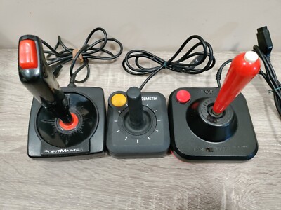 Vintage Lot 3 Atari Joystick Point master, Gemstik,Wico Command Control *Read*. 