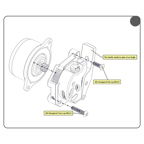 Extruder Extrusion Mechanism Kit for K1Max for PLAs TPU PETG ABS - Bild 11 von 16