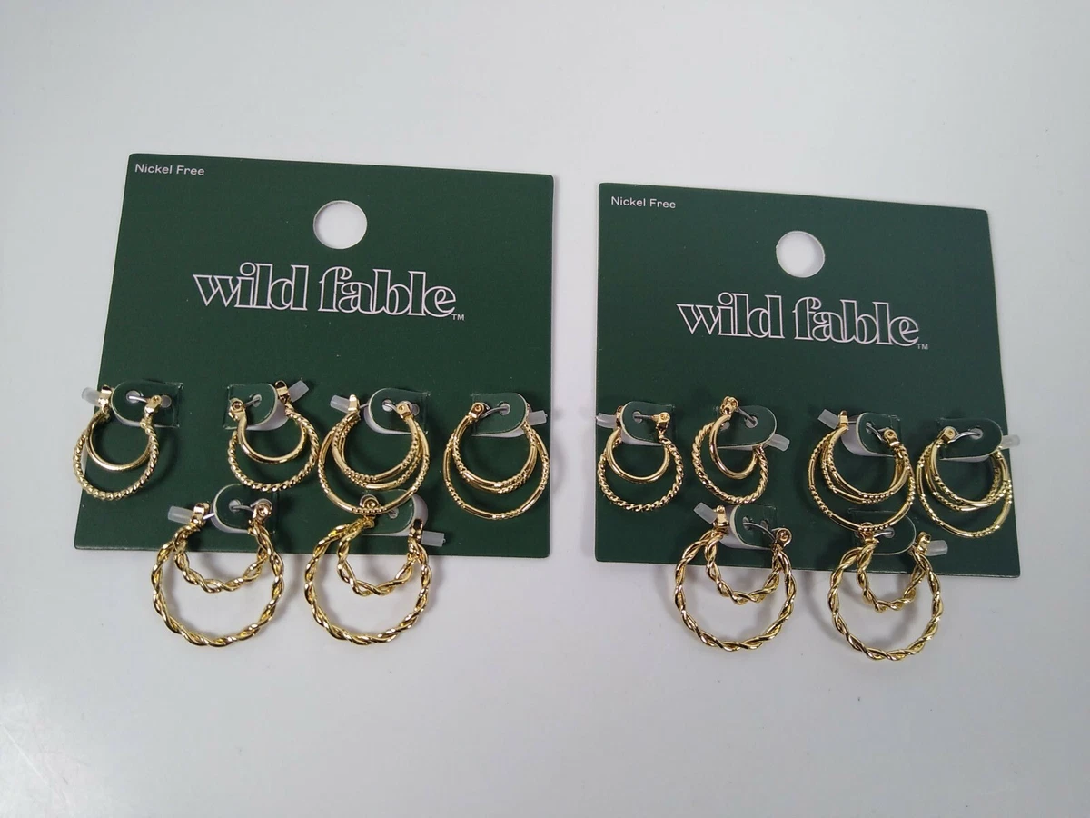 Wild fable hoop earrings clearance