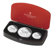 2019 Australia Lunar Year of the PIG Silver Proof 3-Coin Set 2oz 1oz 1/2oz 