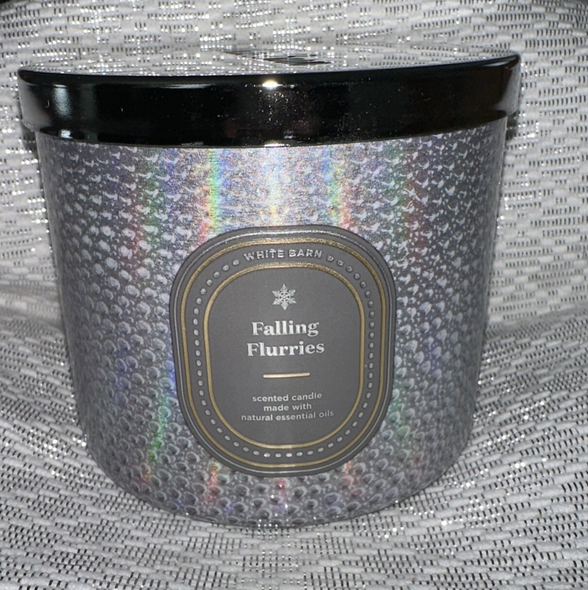 NEW 1 BATH & BODY WORKS FALLING FLURRIES LARGE SCENTED 3-WICK 14.5