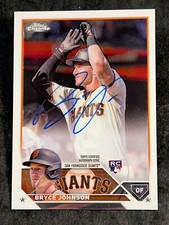 2023 Topps Chrome ROOKIE AUTO Bryce Johnson ITEM 1