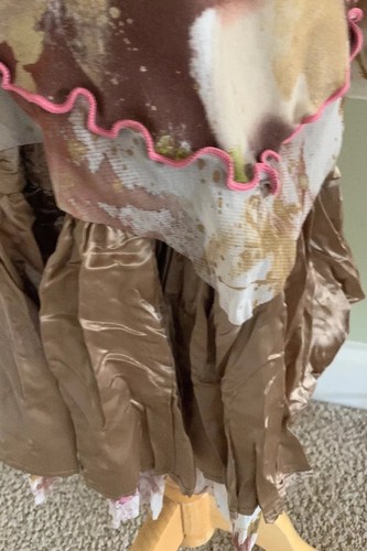 INDYGO ARTWEAR Hand Painted Copper Floral Twirl Skirt Set Outfit~NWT~Sz 6x~$108 - Picture 5 of 5