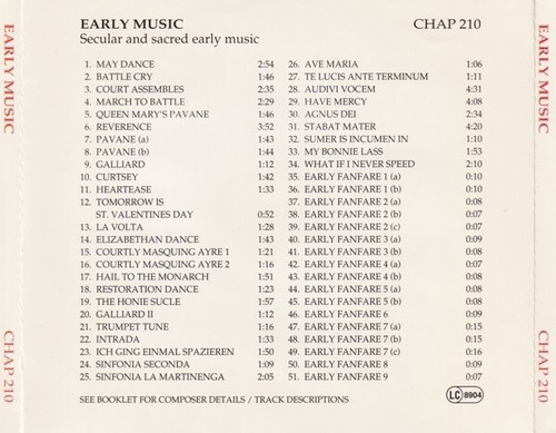Diverse - Alte Musik (Chappell Recorded Music Library) 1996* - Bild 2 von 2