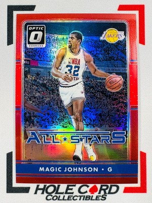 MAGIC JOHNSON 2016-17 Panini Donruss Optic All Stars #3 Red Prizm /99 一