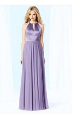 After Six 6705...Full Length, Halter, V-Neck Dress...Passion....Size 6....NWT