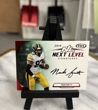 2019 Sage Hit Next Level Signatures Red Noah Fant On Card Auto Steelers