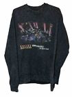 Nirvana Unplugged In New York Double-Sided Sweatshirt Crew-neck Black Size Large