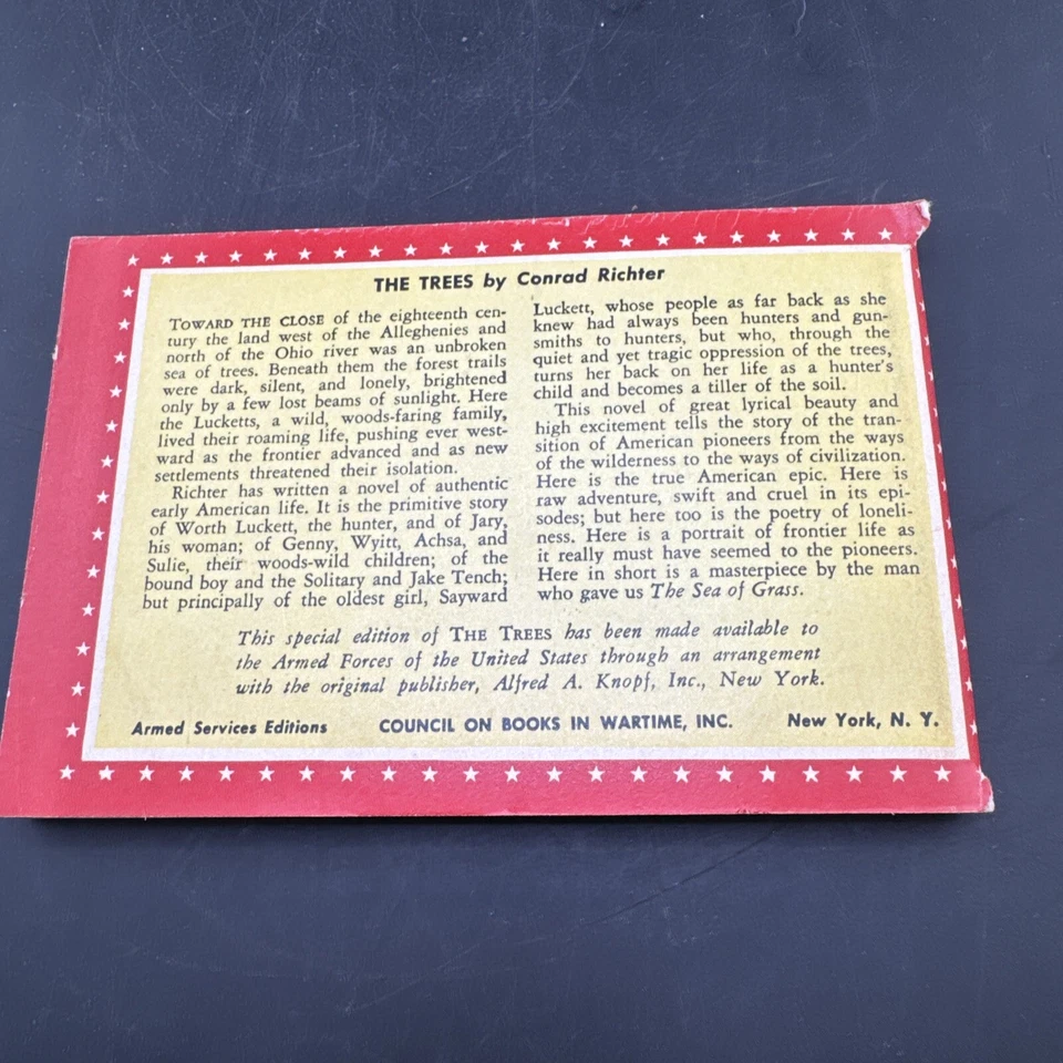 💥 WW2 Armed Services Edition D-98💥The Trees 🦅 1940 - Imagem 3 de 3