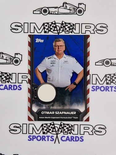 2021 Topps Flagship F1 Formule 1 Otmar Szafnauer Blue Relic 05/99 #F1R-OS