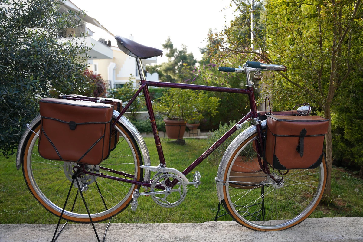 Guidon De Vélo Ancien Vers 1900 En Acier Argenté - Occasion (a Vécu) - Pour Vélo De Route/course