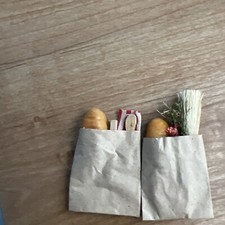 VINTAGE DOLL HOUSE GROCERIES IN BAGS 
