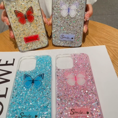 Glitzer Brieftaschen-Hülle Für IPhone 12 Mini – Mit Diamant-Strass, Kartenfächern & Standfunktion, Aus PU-Leder