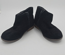 Cat Jack Toddler -Girls Size 8 Unity Ruffle Black Zip Side Boots