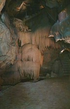 Victoria Falls Diamond Caverns Park City Kentucky Chrome Vintage Postcard