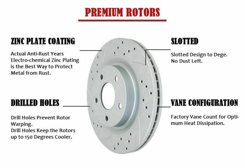 Front and Rear Brake Rotors Brake Pads for Nissan Altima 2013 20142018 Brakes eBay