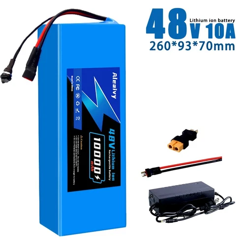 48V 10Ah Li-ion Ebike Battery Pack for Electric Bicycle & Scooter