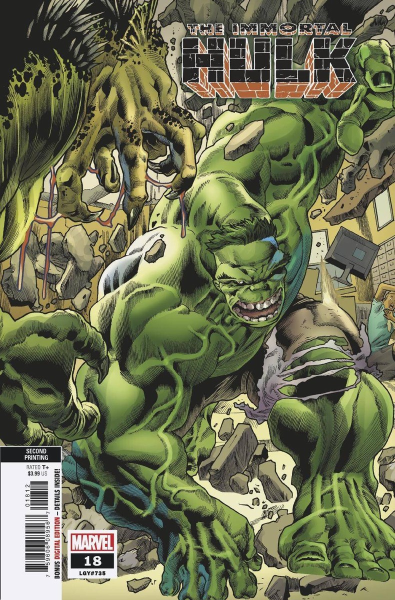 IMMORTAL HULK 18 JOE BENNETT 2nd PRINT VARIANT NM HOT BOOK | eBay