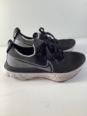 Nike Infinity React Flyknit Men's Running Shoes  (CD4372-012) Blk/Gray -Size 5.5