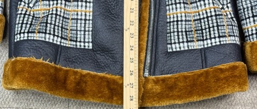 Urboncode Women's Bonded Aviator In Block Heritage Multi Check Jacket Size 6 - Picture 7 of 9