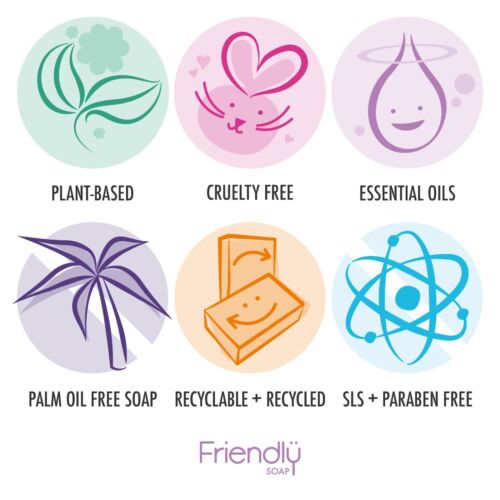FRIENDLY SOAP- NATURAL SHAMPOO BAR - FRAGRANCE FREE - CHOOSE FROM FULL RANGE-95g - Picture 2 of 9