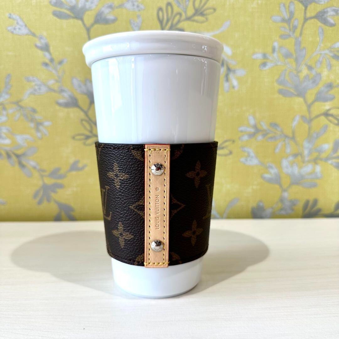 LOUIS VUITTON GI0653 interior mug Monogram Cup Louie With Sleeve