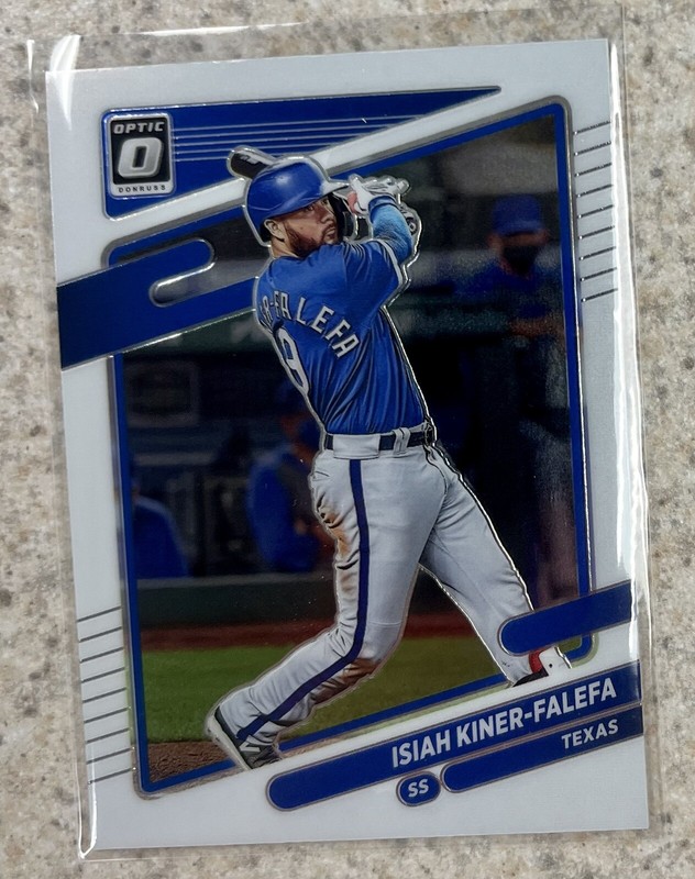 Texas Rangers Isiah Kiner-Falefa 2021 Panini Donruss Optic Baseball Card #116 ⚾️