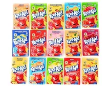 Kool Aid Unsweetened Powdered Drink Mix 36 Assorted Flavors Pack 0.13oz