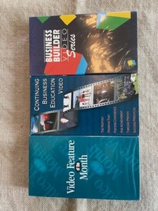3 Amway INET VHS video tapes - lot 7