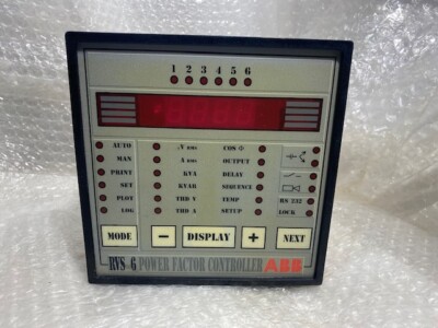 ABB POWER FACTOR CONTROLLER RVS 6 