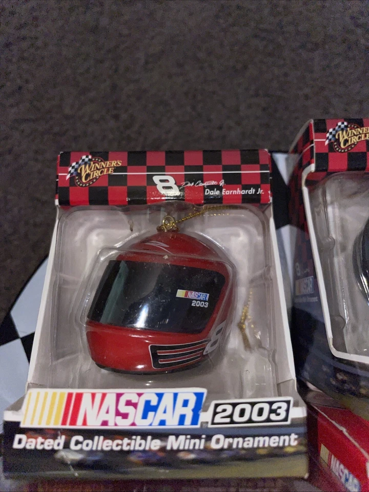 Dale Earnhardt Jr. #8 NASCAR Christmas Ornaments Lot of 4 Foto 4 de 4