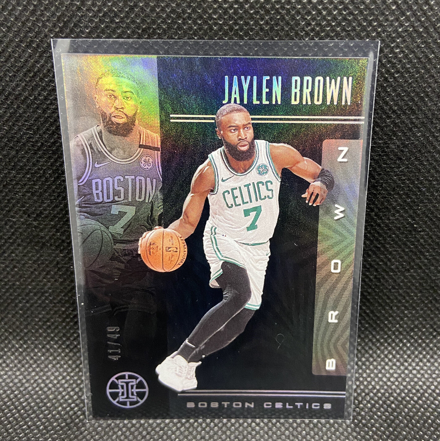 Jaylen Brown 2019 Panini Illusions Basketball Black 41/49 #141 Celtics NBA Card