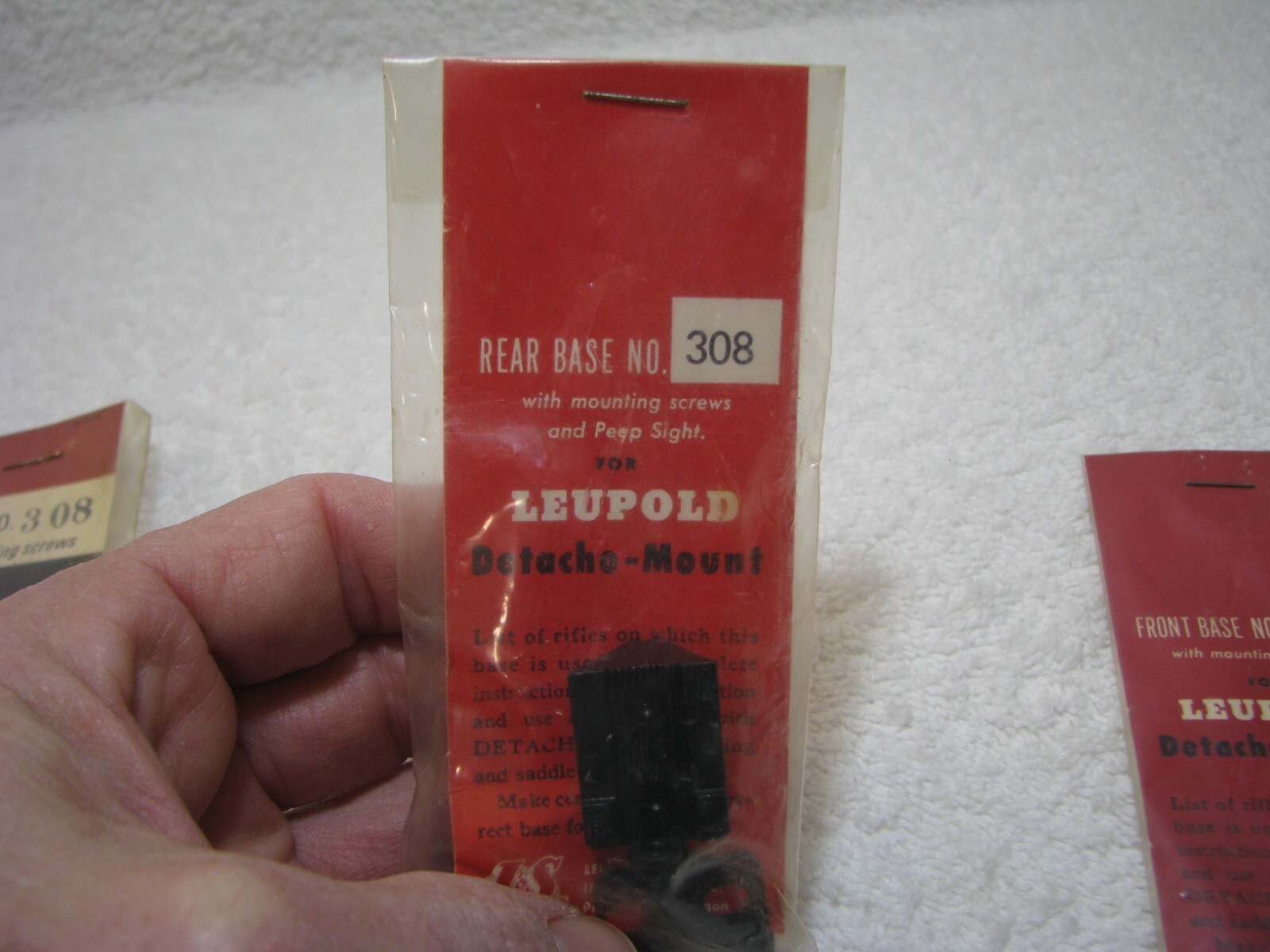 Vintage Leupold Detacho Mount Savage 99 1" Inch Scope Rings W/Bases