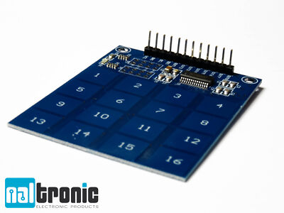 16 Kanal 4x4 Touch Sensormodul TTP229 Kapazitiv Sensor Board Arduino Raspberry