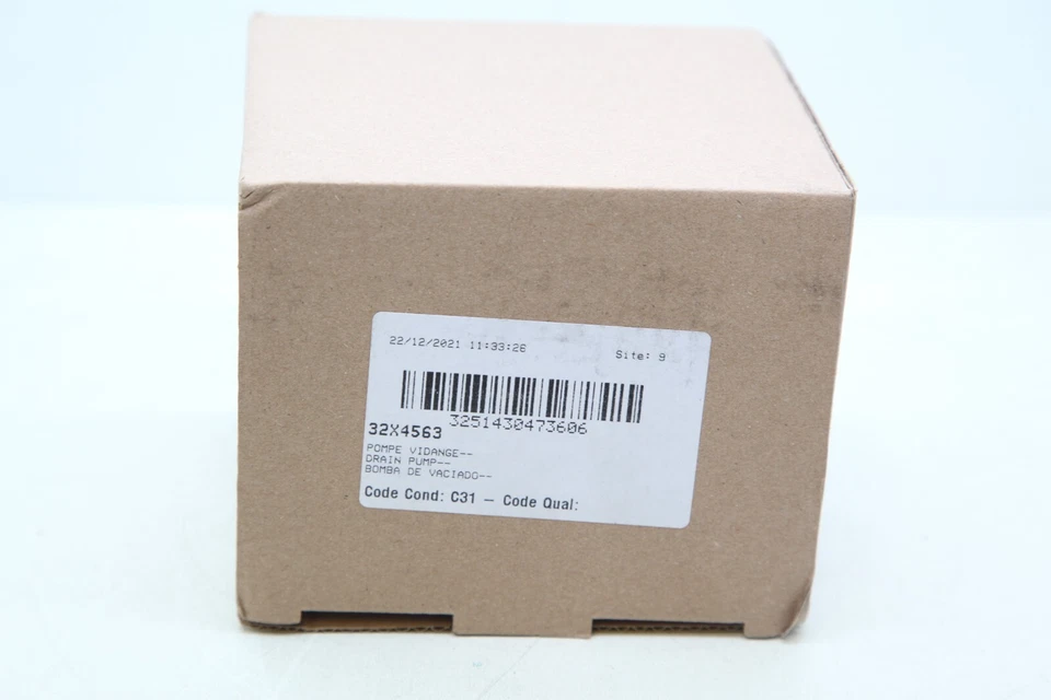 Pompe de vidange pour lave vaisselle Brandt - Ref 32X4563 - NEUF - Photo 2/2