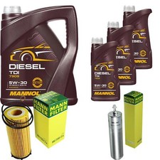 Motor-Öl 8L MANNOL Diesel TDI 5W-30+MANN-FILTER für BMW 3er Cabriolet E93 325d