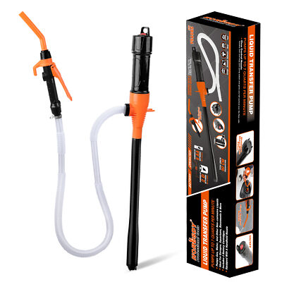 Battery Powered Electric Fuel Transfer Siphon Pump Gas Oil Water Liquid 2.2 GPM