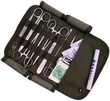 Surgical Kit US Military First Aid Emergency Field Pouch M.O.L.L.E. Strap OD