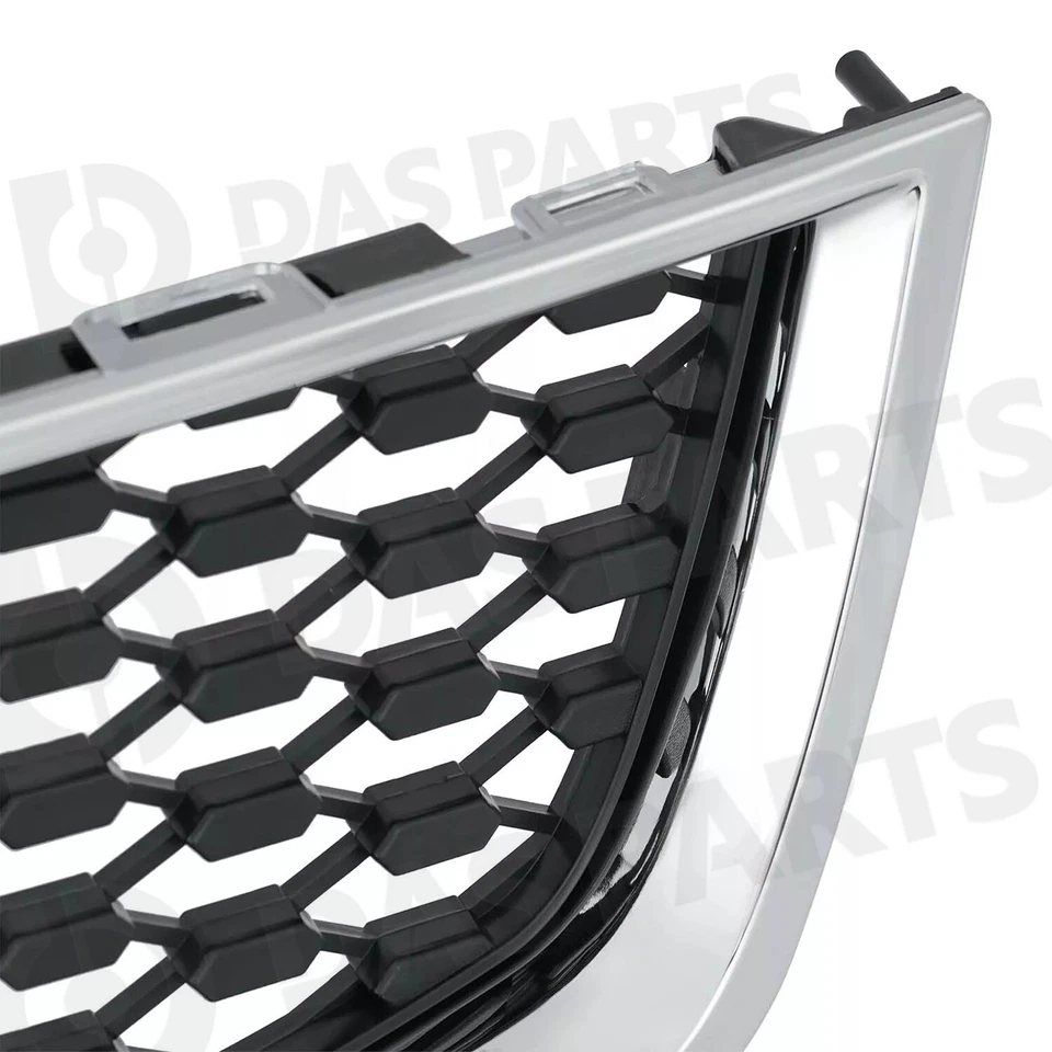 Front Bumper Upper Lower grille For 2010-2015 Chevrolet Equinox W/Chrome Package - Image 2 of 4