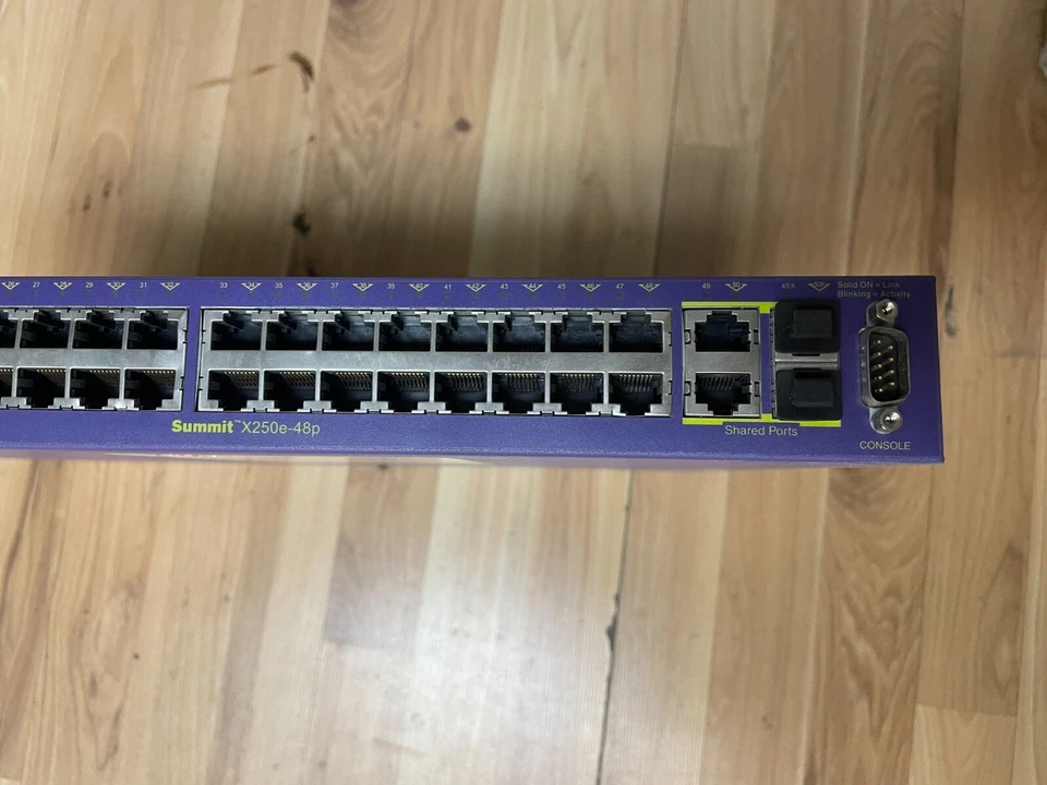 Extreme Summit X250e-48p 48-Port 10/100 Switch PoE - Image 2 of 4