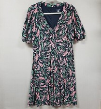 Tommy Hilfiger Dress Women's 12 Floral Print V-Neck Short Sleeve Stretch
