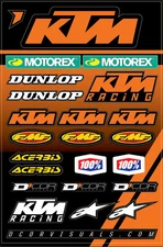 D COR KTM 2 DECAL SHEET 40-30-101
