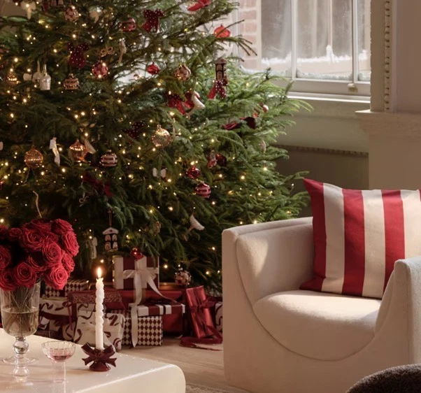 New Red+White Stripe Cushion Pillow Cover -Pottery Barn. Home Christmas decor - Image 3 of 3