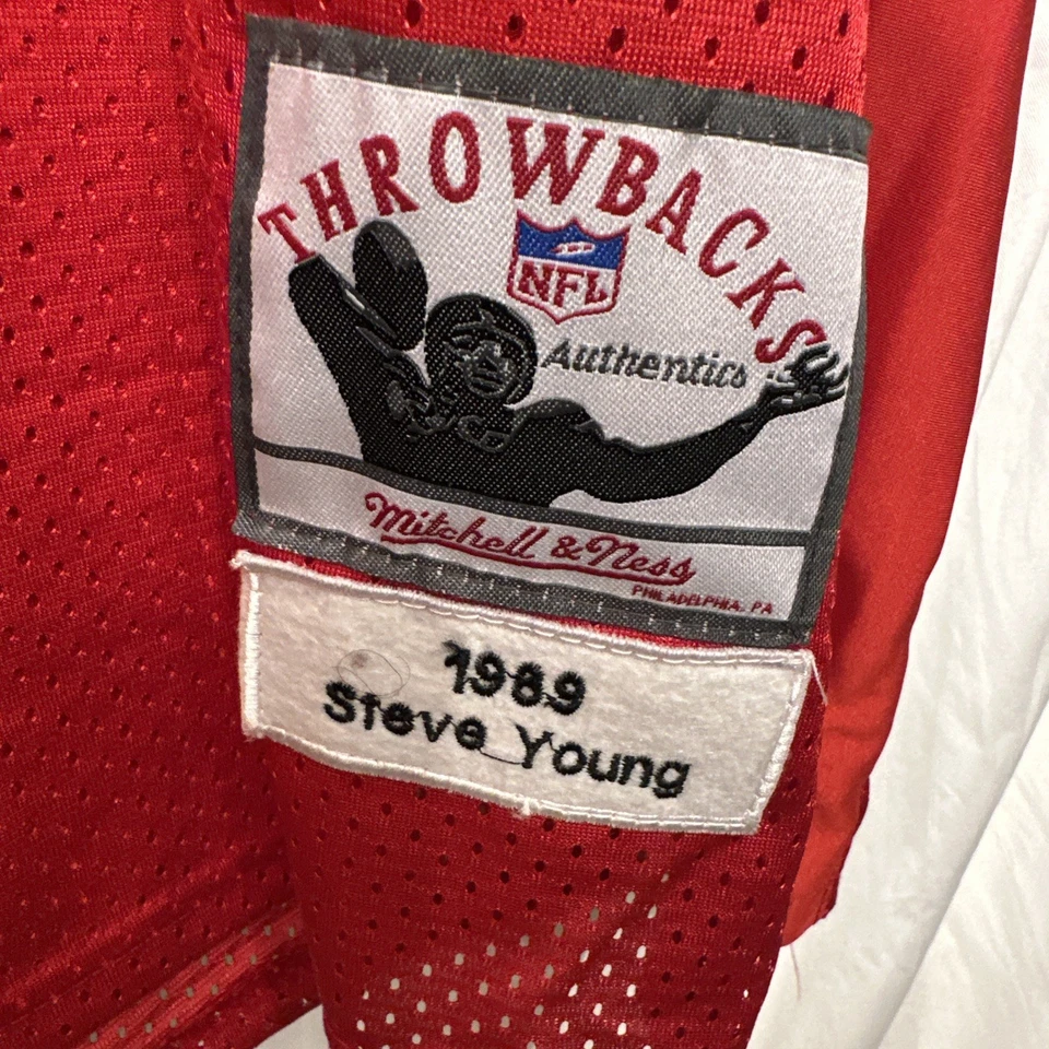 Camiseta deportiva Steve Young San Francisco 49ers Mitchell & Ness 1994 retro talla 56  Foto 3 de 4