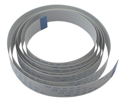6.56ft/2m Long White Flex Extension Cable for Raspberry Pi Camera Module