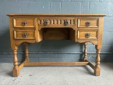 Old Charm oak dressing table/computer desk ready to upcycle