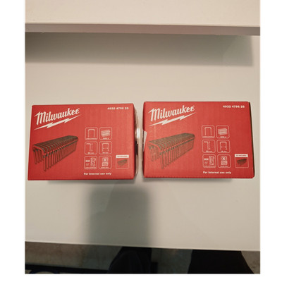 Milwaukee M12 Kabelhefter Klammern 25x19mm 2× 600 Stück 4932 4796 28 Rot